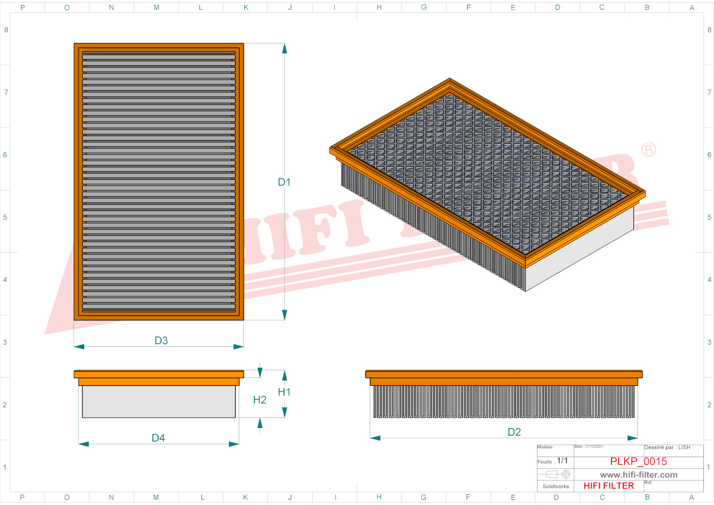 HIFI FILTER SC 90014 Cabin Air Filter