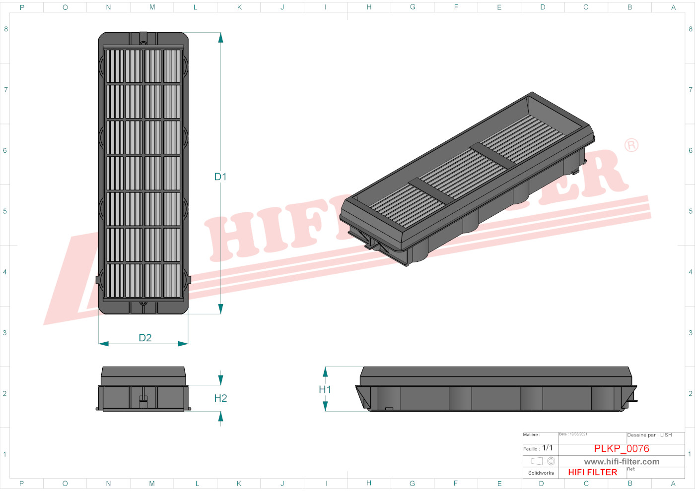HIFI FILTER SC 90015 Cabin Air Filter