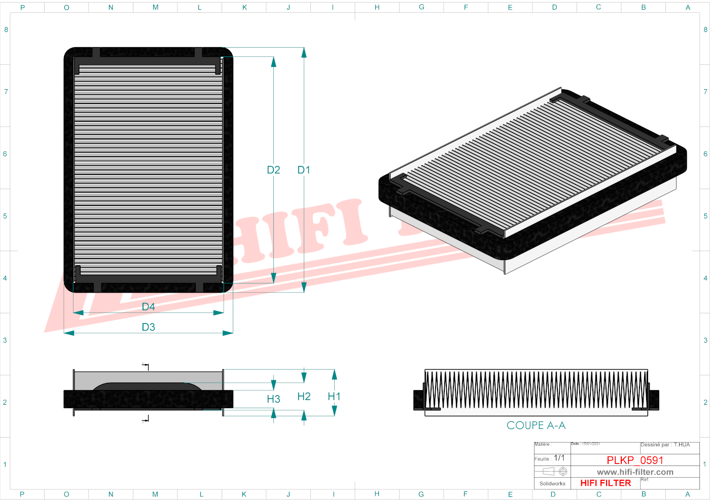 HIFI FILTER SC 90086 Cabin Air Filter