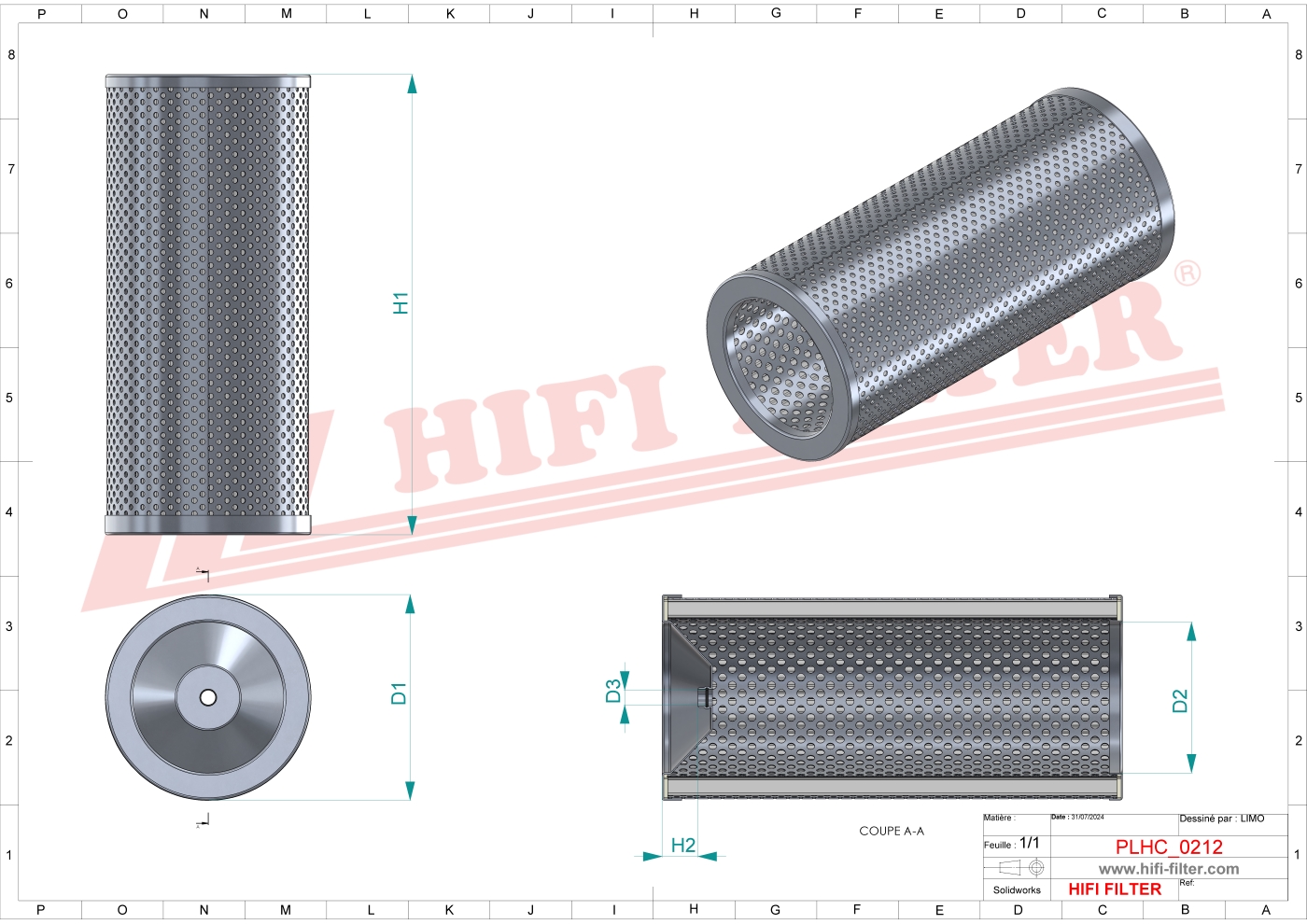 HIFI FILTER SH 53031 Hydraulic Filter