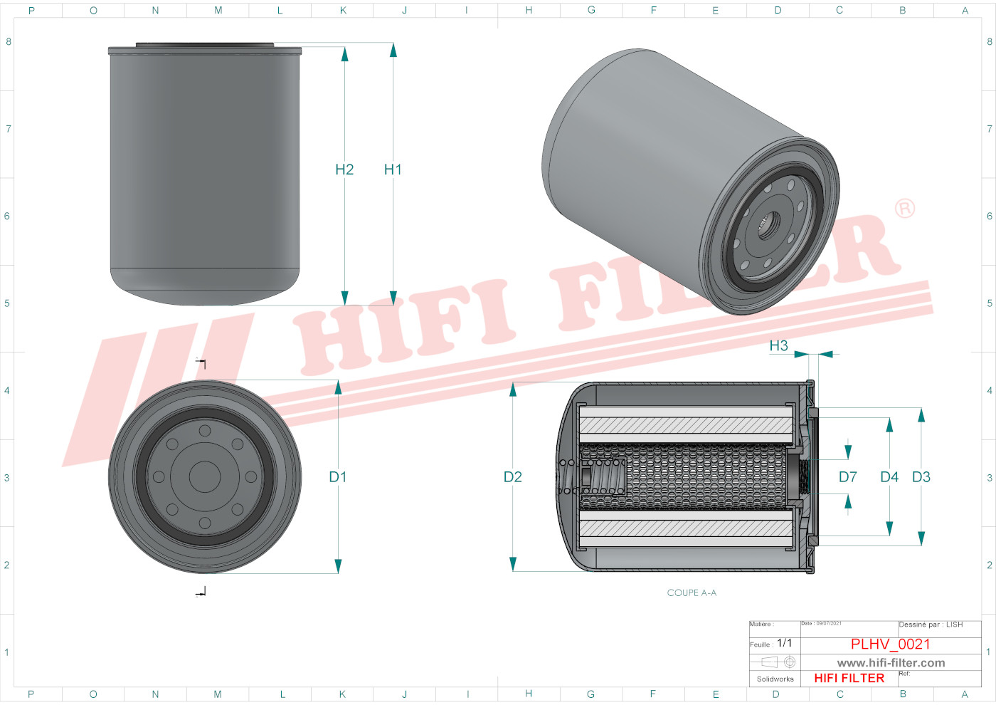 HIFI FILTER SH 56255 Hydraulic Filter