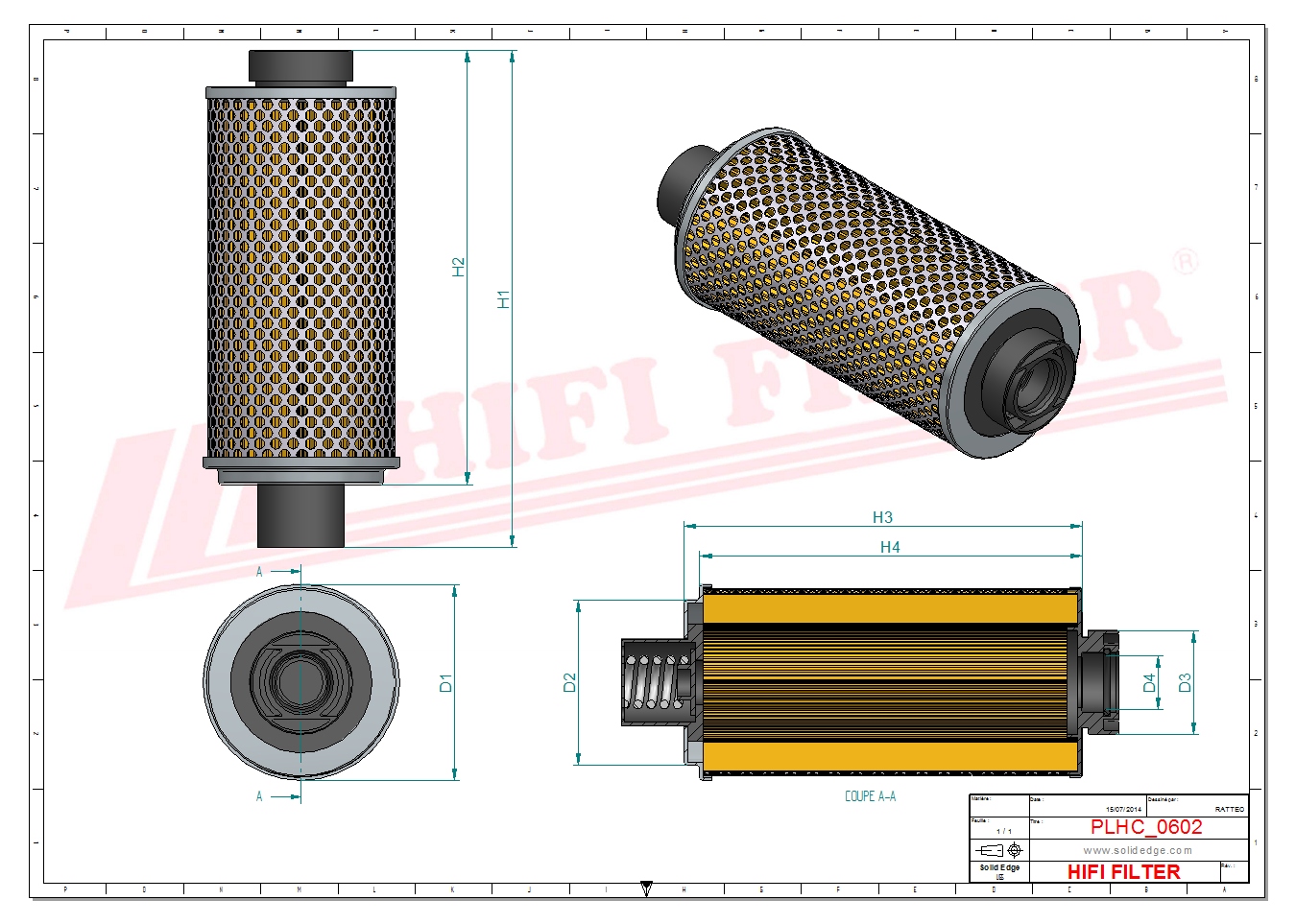 HIFI FILTER SH 60119 Hydraulic Filter