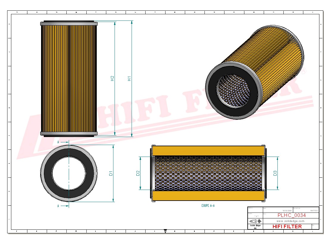 HIFI FILTER SH 60765 SP Hydraulic Filter