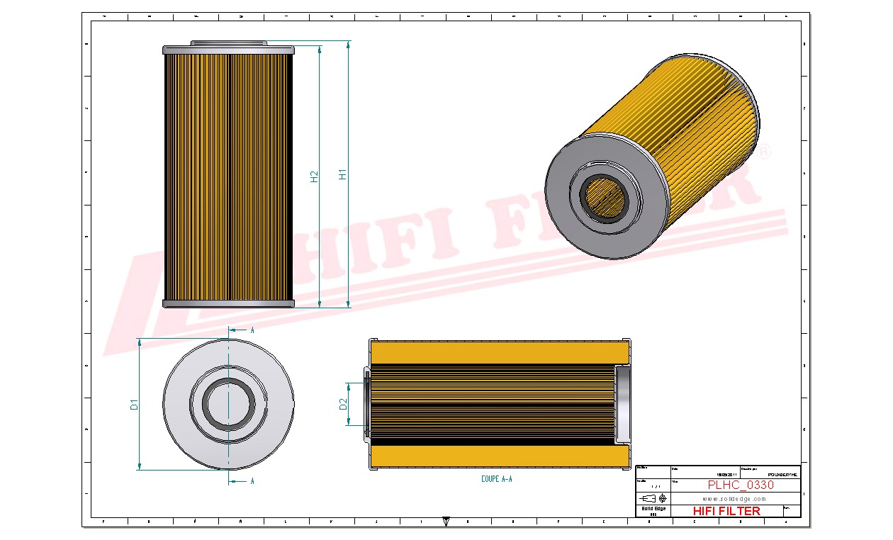 HIFI FILTER SH 62167 Hydraulic Filter