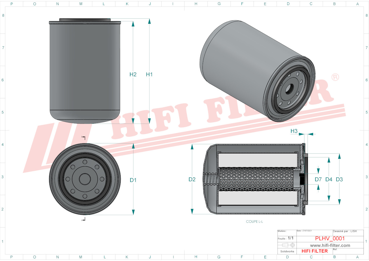 HIFI FILTER SH 63161 Hydraulic Filter