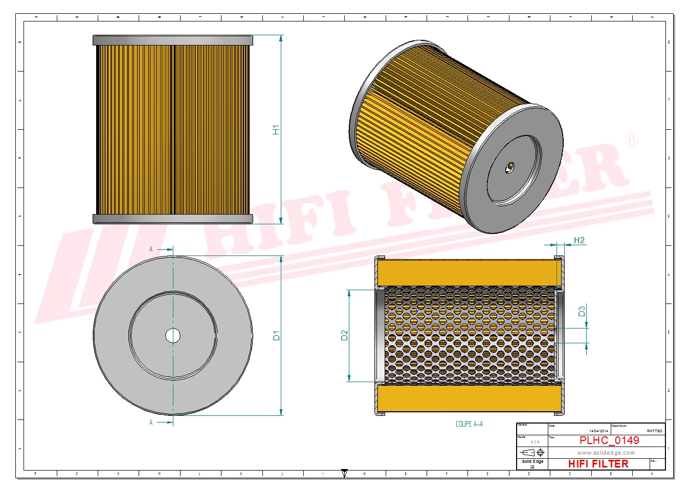 HIFI FILTER SH 63643 Hydraulic Filter