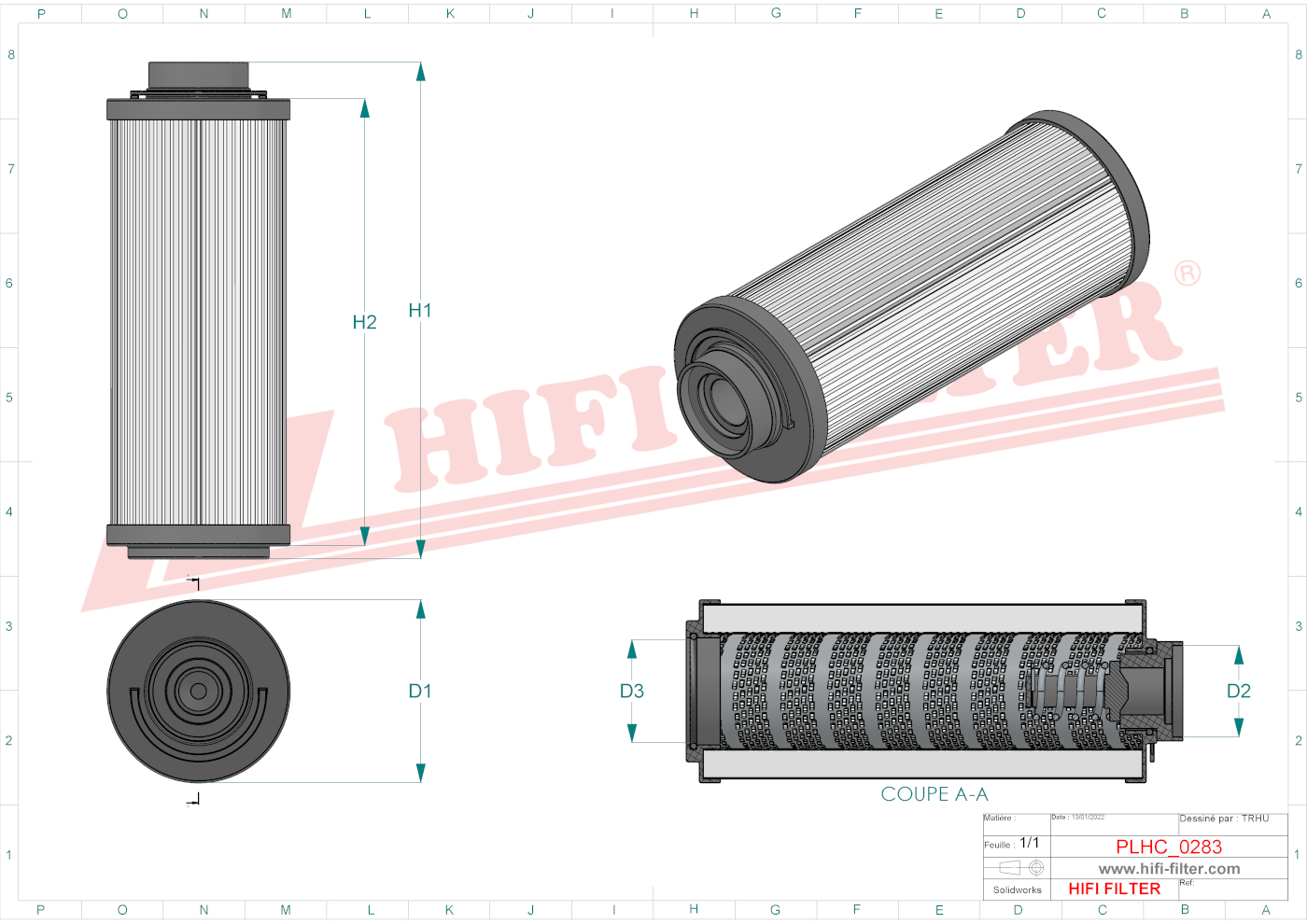 HIFI FILTER SH 63789 Hydraulic Filter