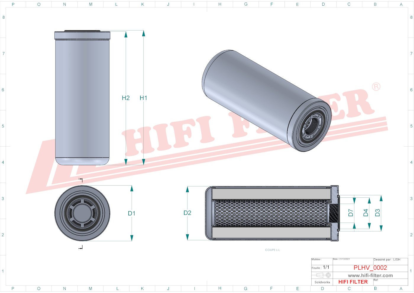 HIFI FILTER SH 66659 Hydraulic Filter