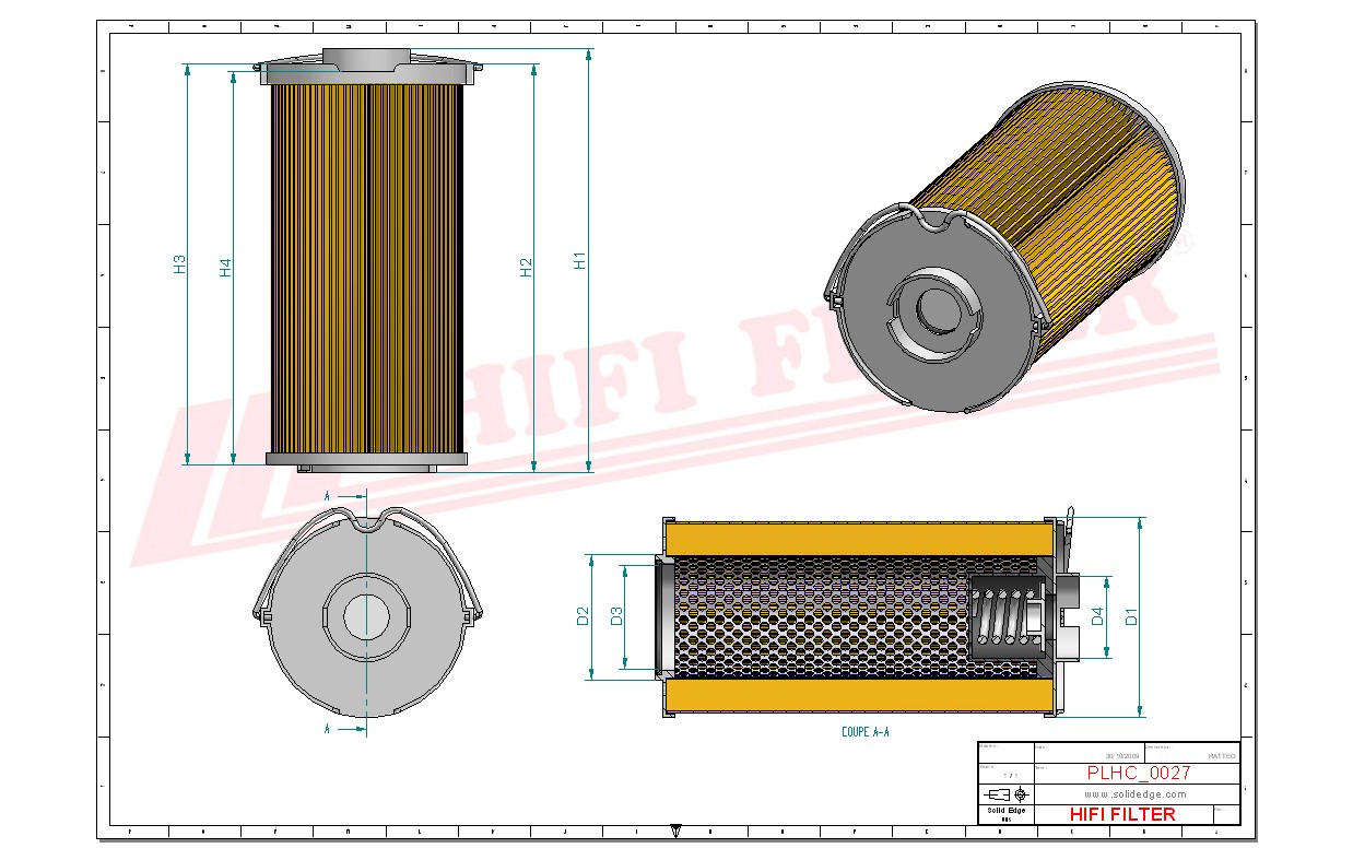 HIFI FILTER SH 74176 Hydraulic Filter