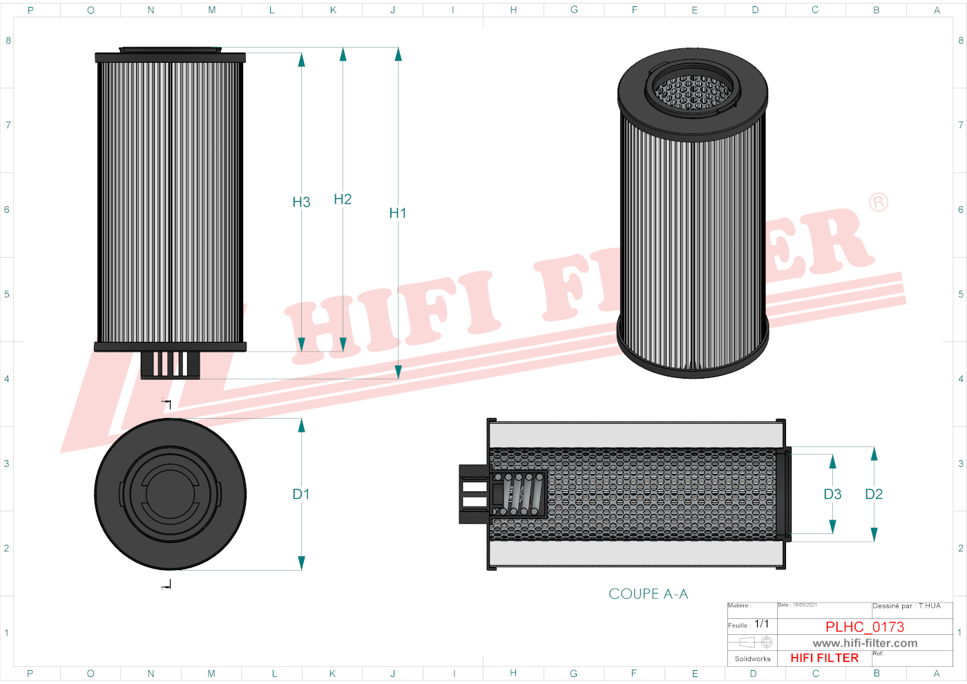 HIFI FILTER SH 74223 Hydraulic Filter