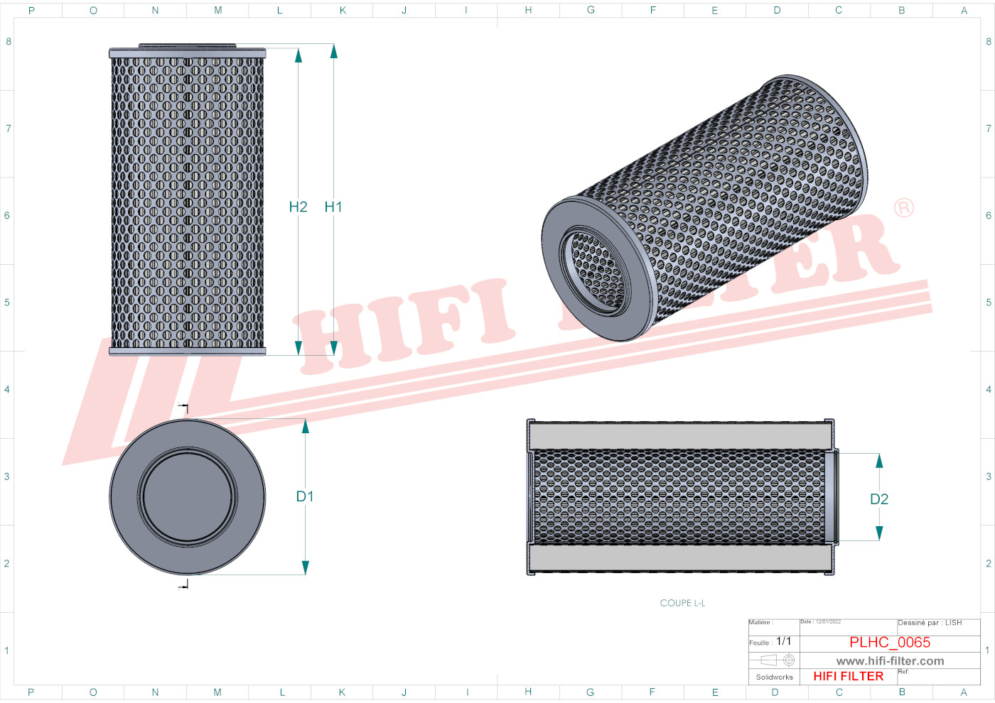 HIFI FILTER SH 75221 SP Hydraulic Filter