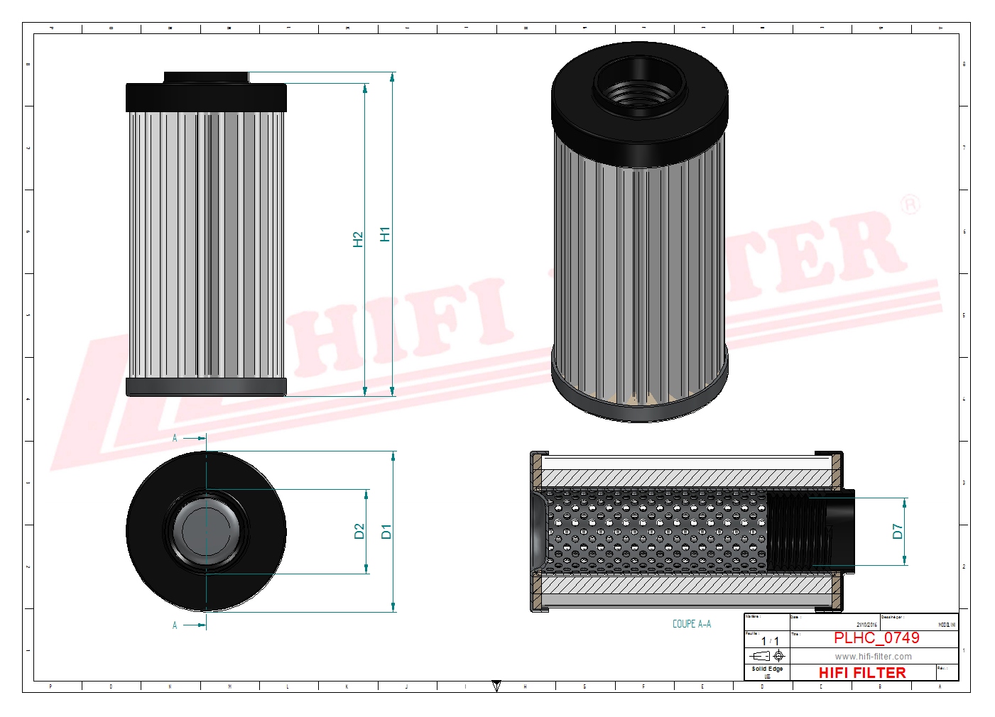HIFI FILTER SH 75363 Hydraulic Filter