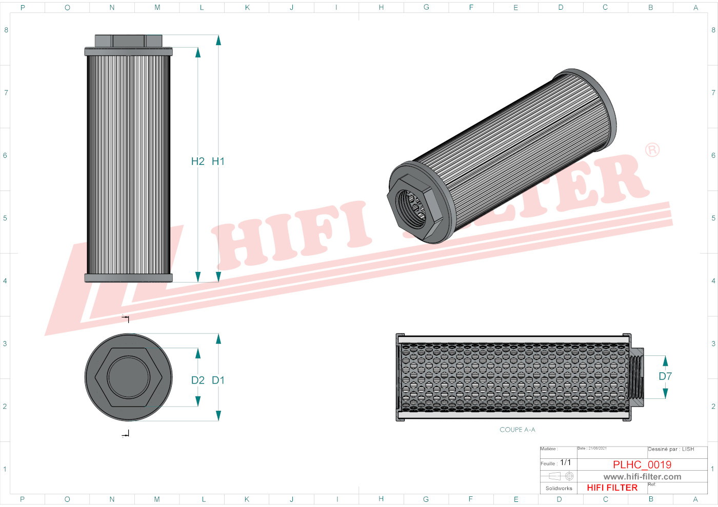 HIFI FILTER SH 77001 Hydraulic Filter
