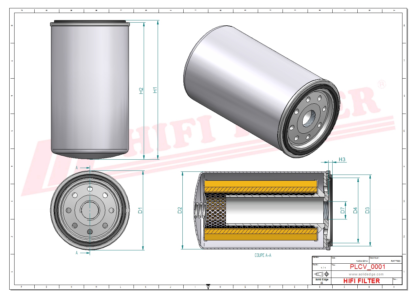 HIFI FILTER SN 039