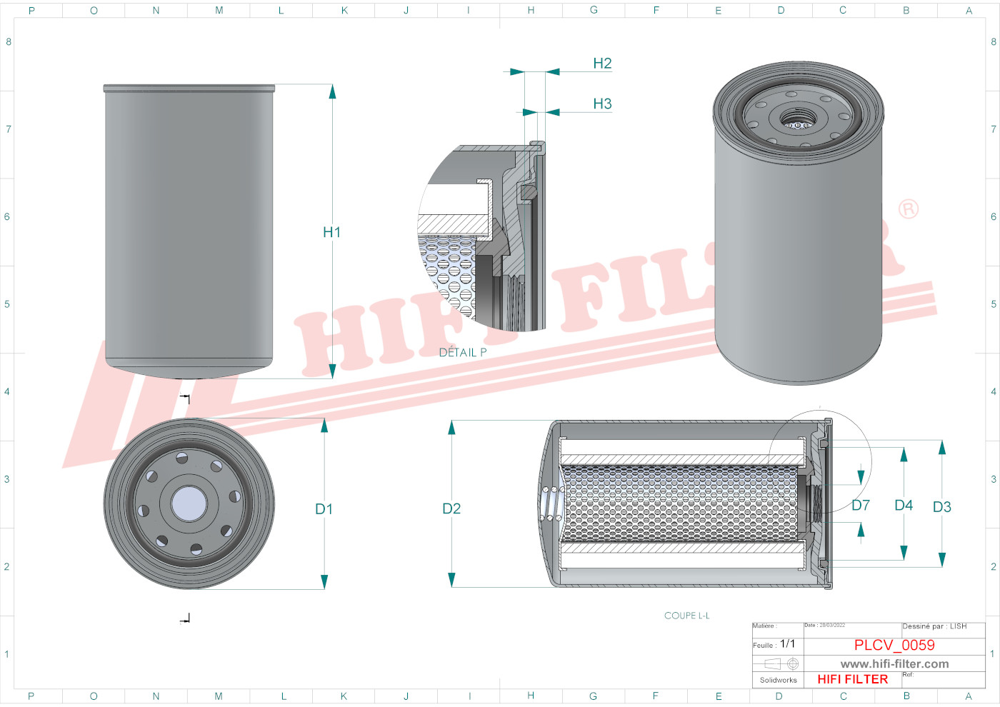 HIFI FILTER SN 1907 Diesel Filter