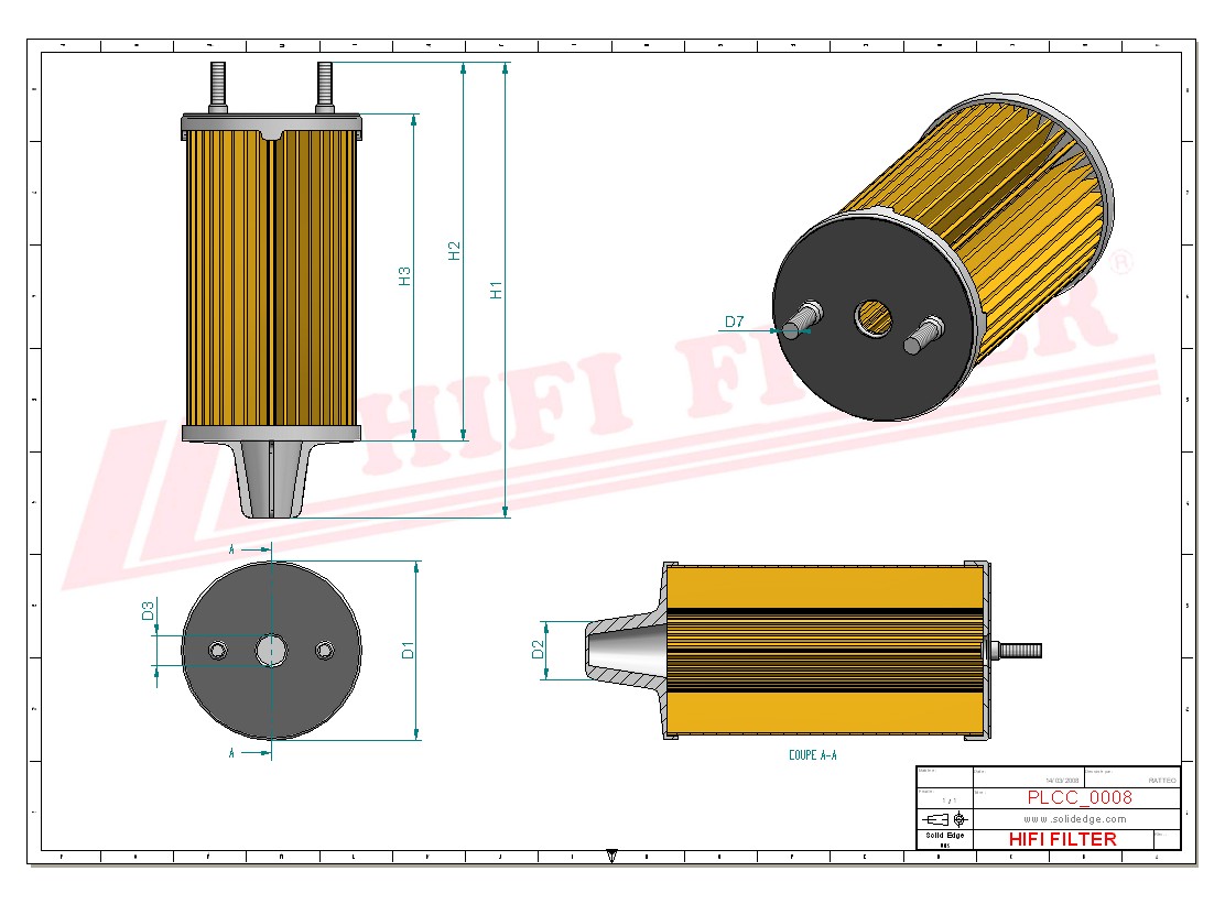 HIFI FILTER SN 21593 Fuel Filter