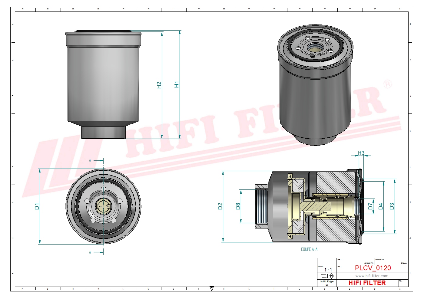HIFI FILTER SN 25098 Fuel Filter