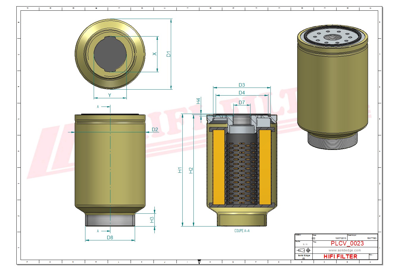 HIFI FILTER SN 30040 Diesel Filter