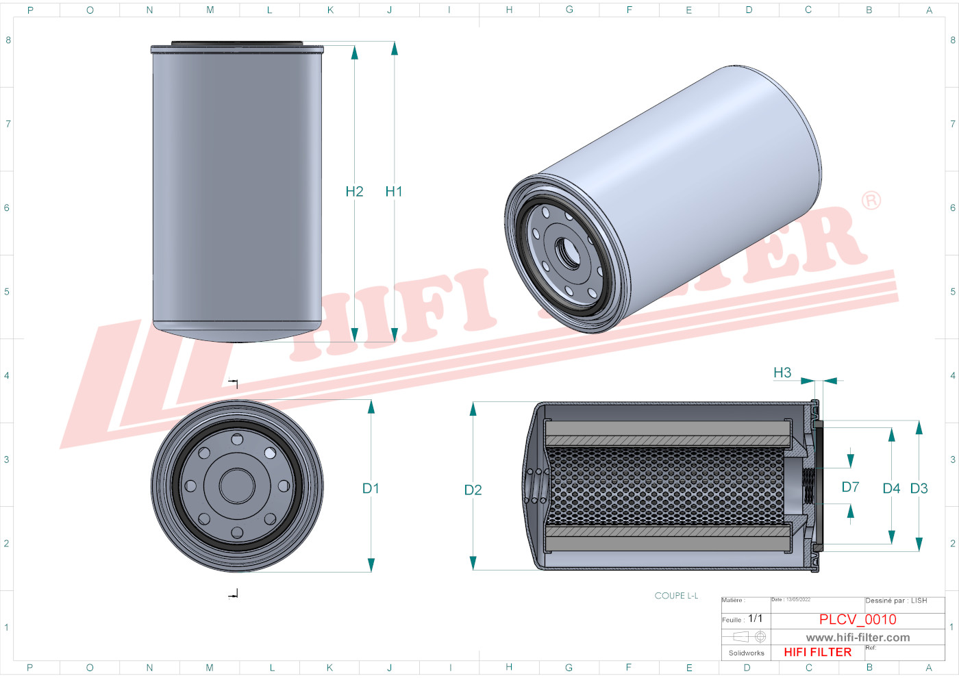 HIFI FILTER SN 40529 Fuel Filter