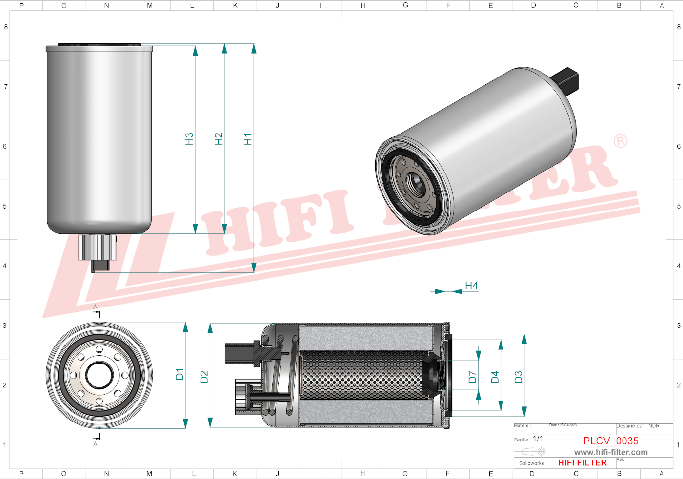 HIFI FILTER SN 40602 Fuel Filter