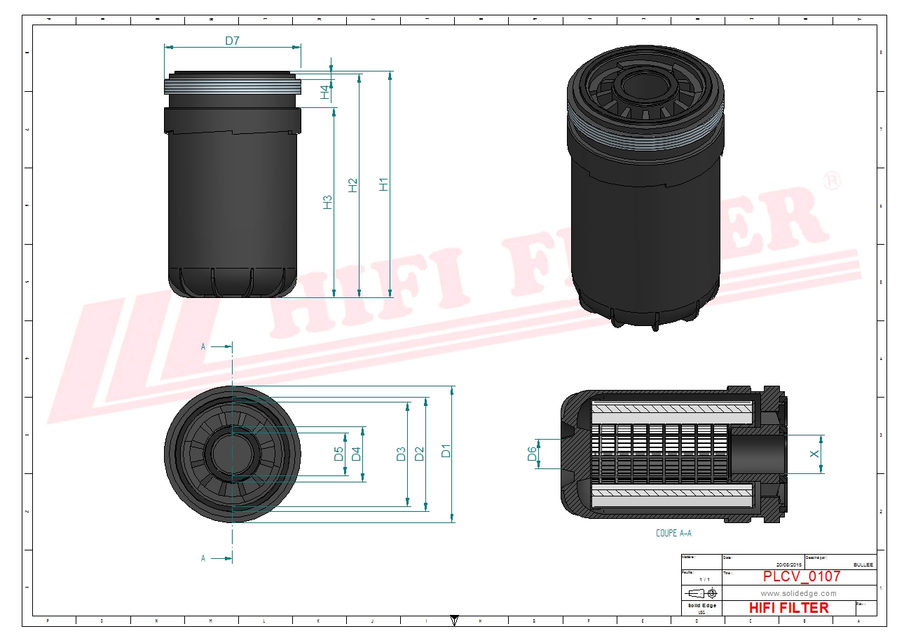 HIFI FILTER SN 40705 Fuel Filter