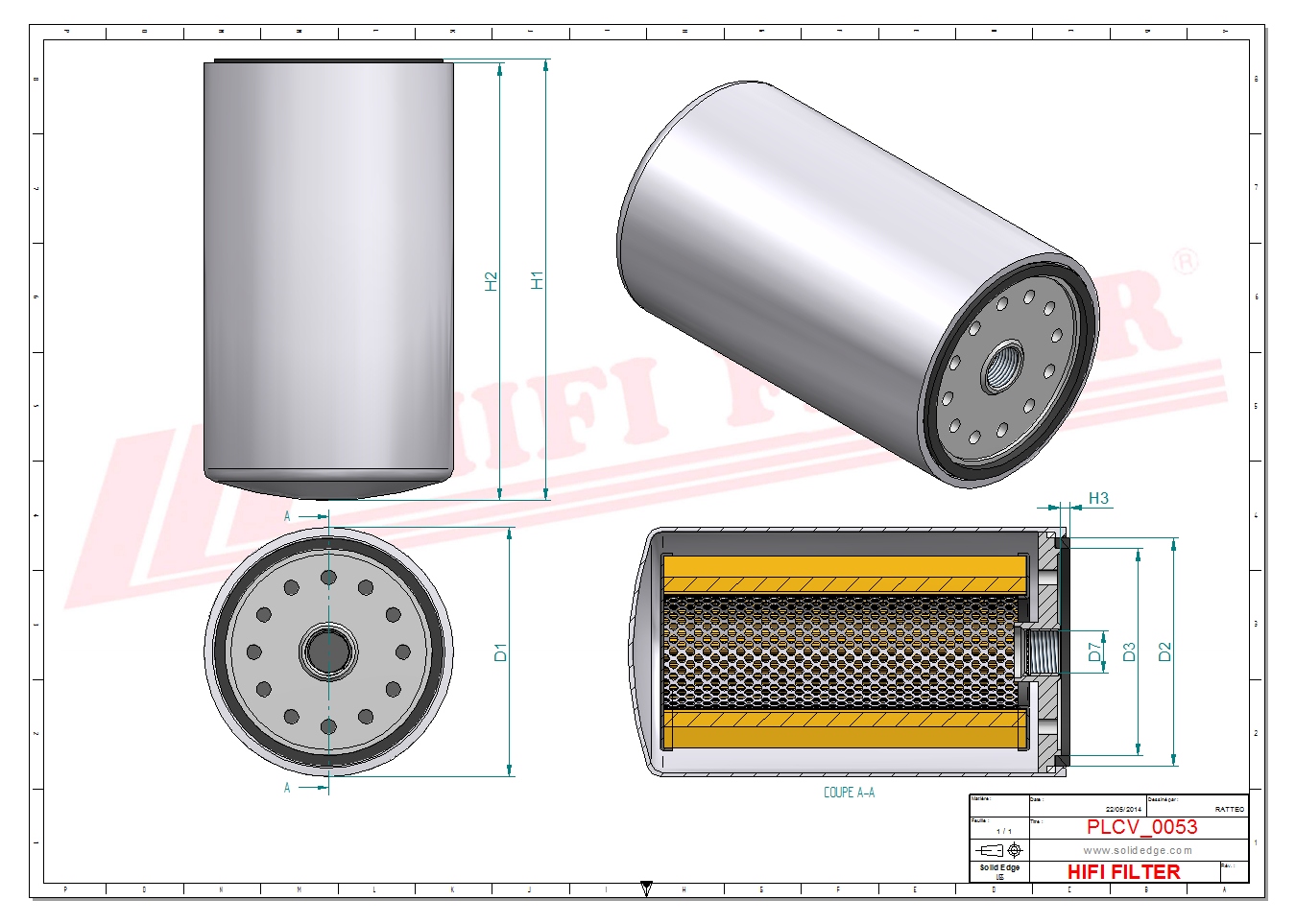HIFI FILTER SN 55418 Fuel Filter