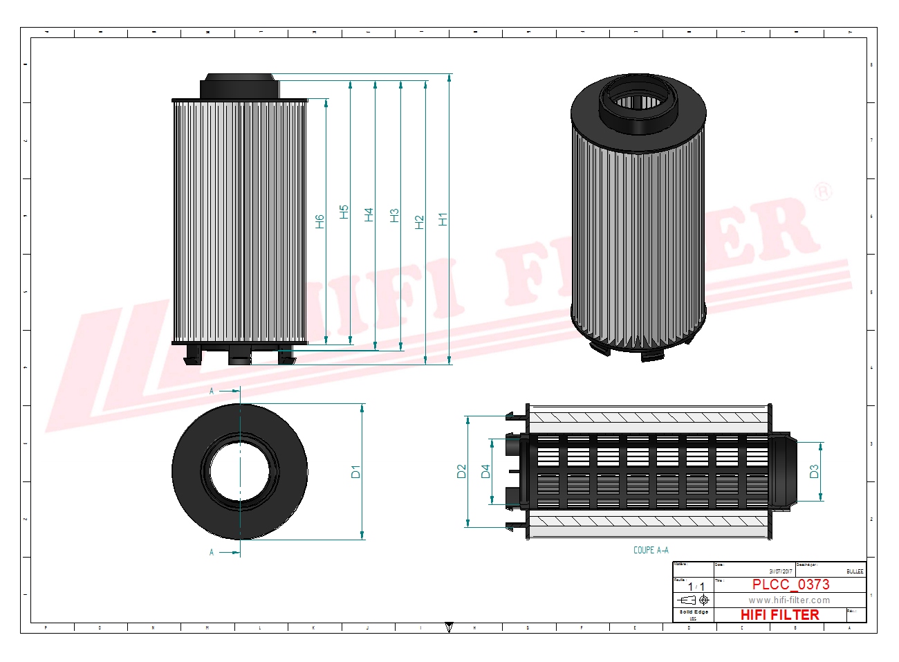 HIFI FILTER SN 70415 Diesel Filter