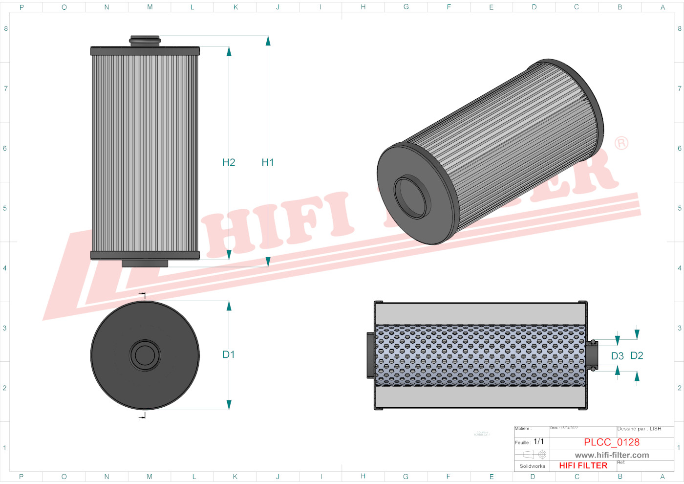 HIFI FILTER SN 80050 Fuel Filter