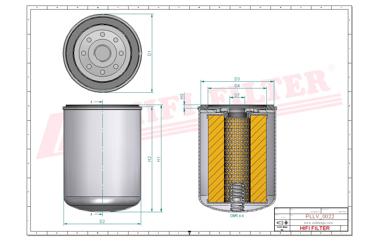 HIFI FILTER SO 10001 Oil Filter