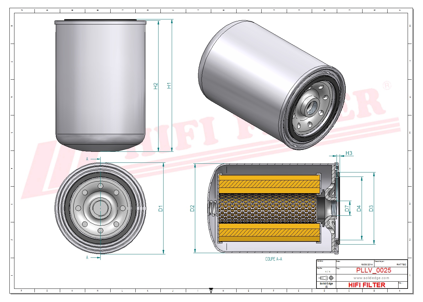 HIFI FILTER SO 10046 Oil Filter