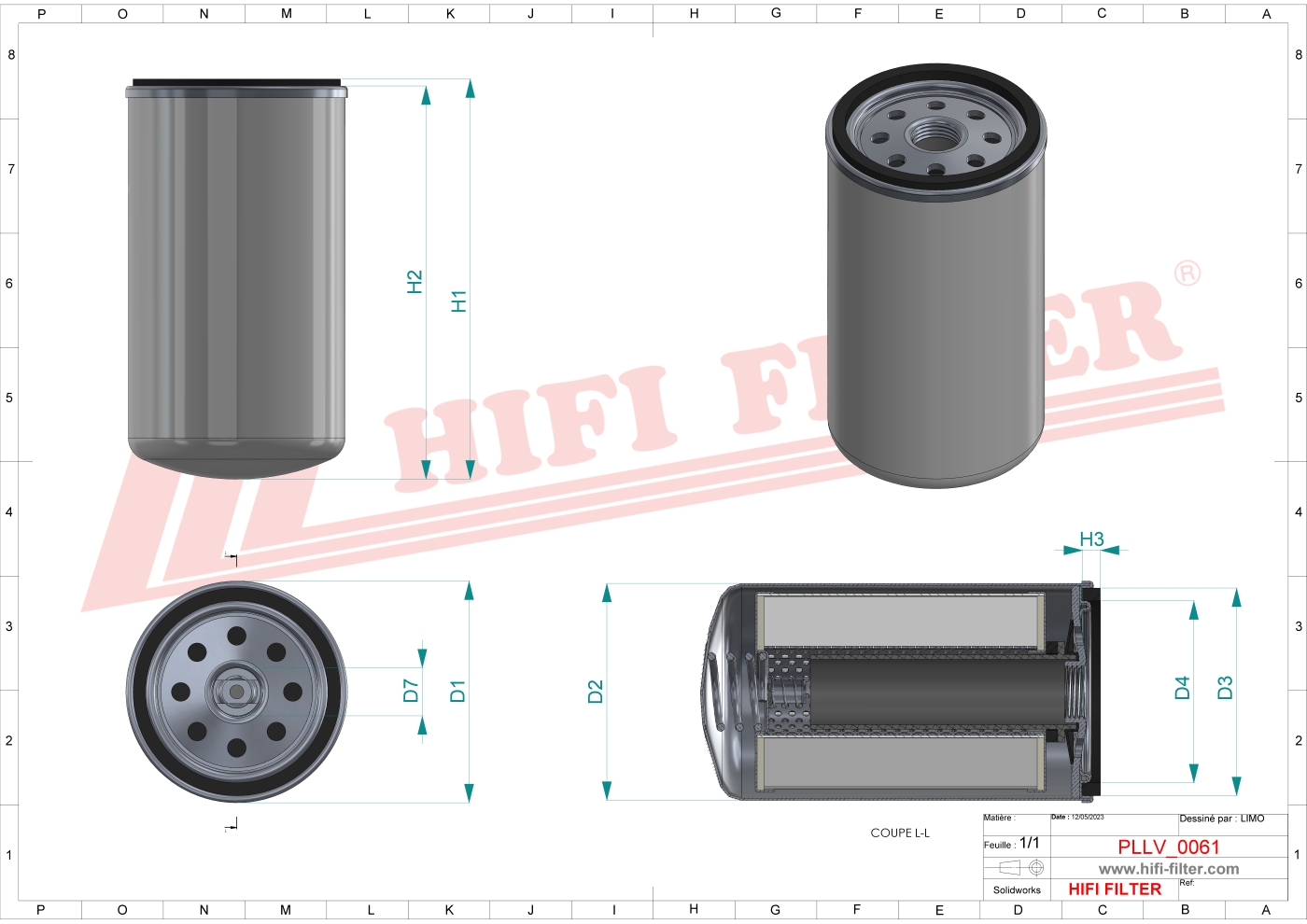 HIFI FILTER SO 11080 Oil Filter