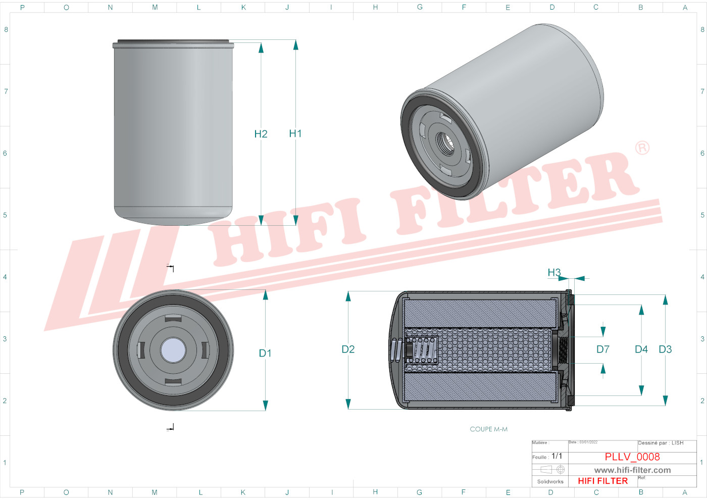 HIFI FILTER SO 11110 Oil Filter