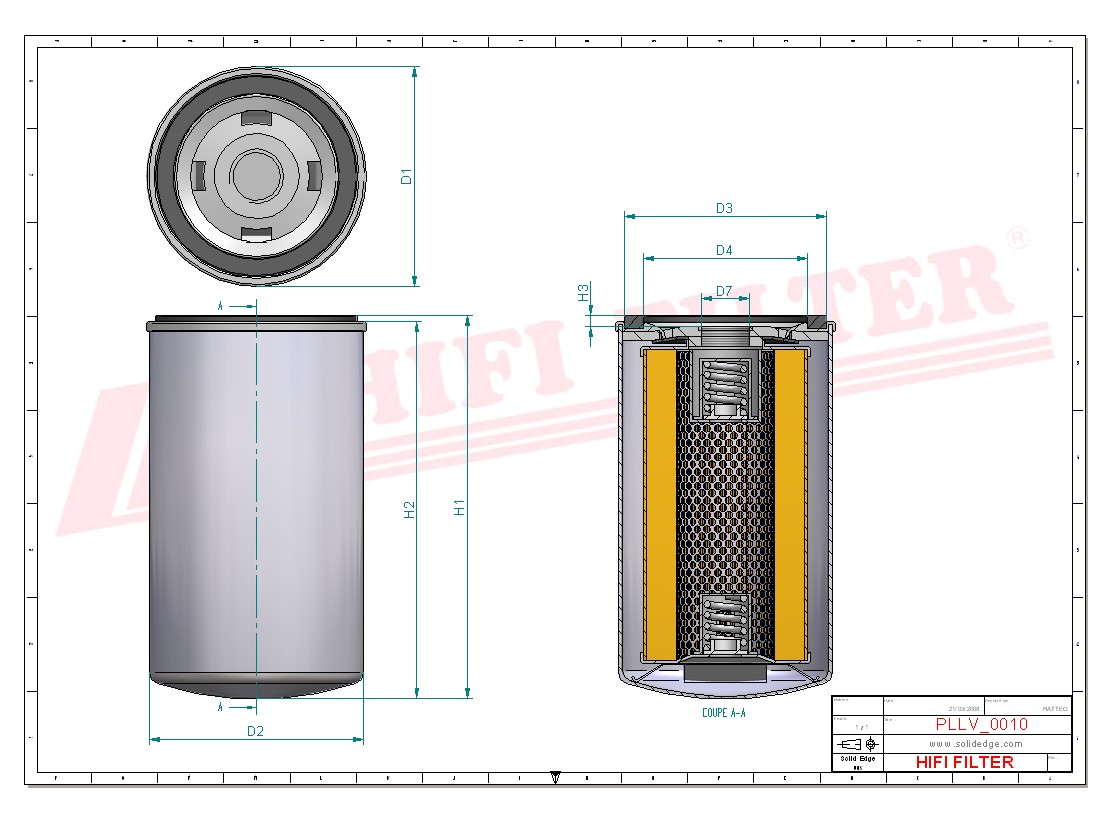 HIFI FILTER SO 228 Oil Filter
