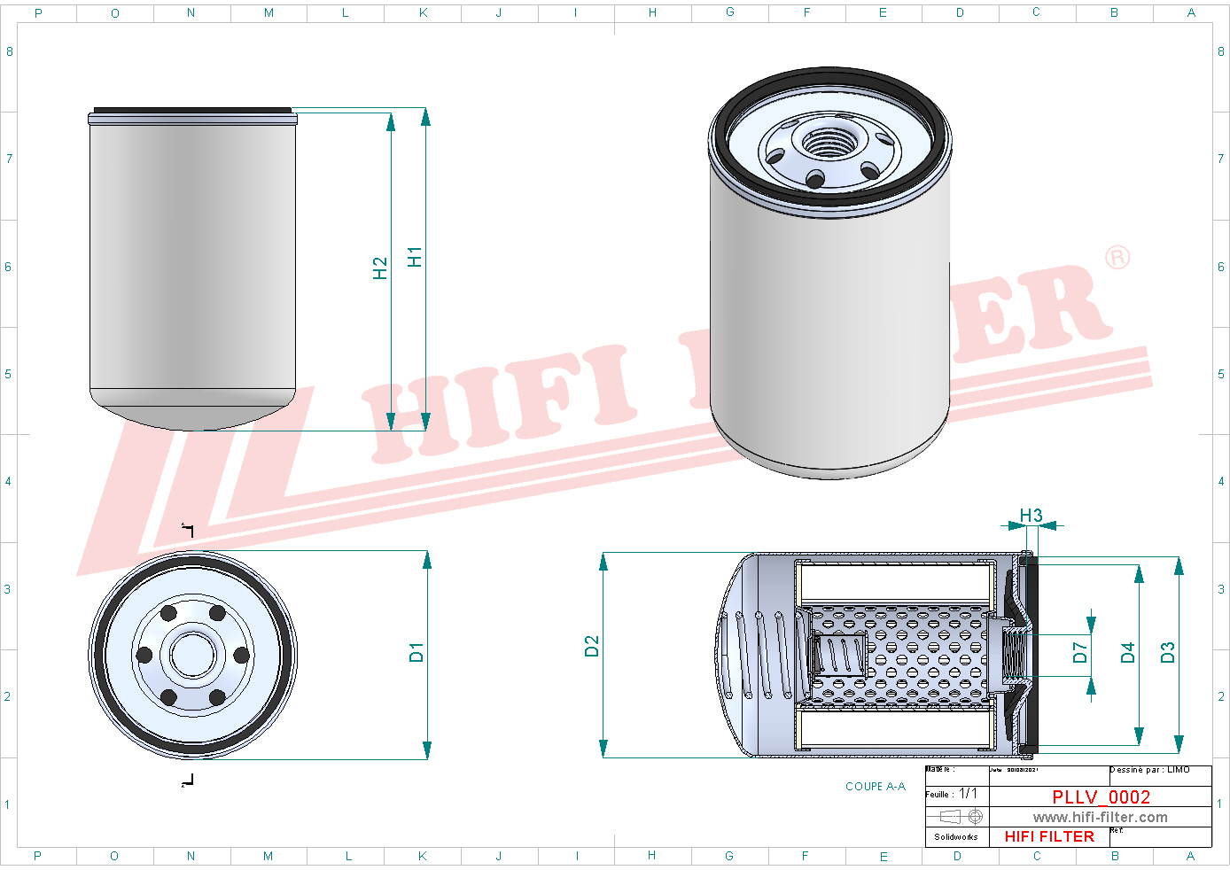 HIFI FILTER SO 311 Oil Filter