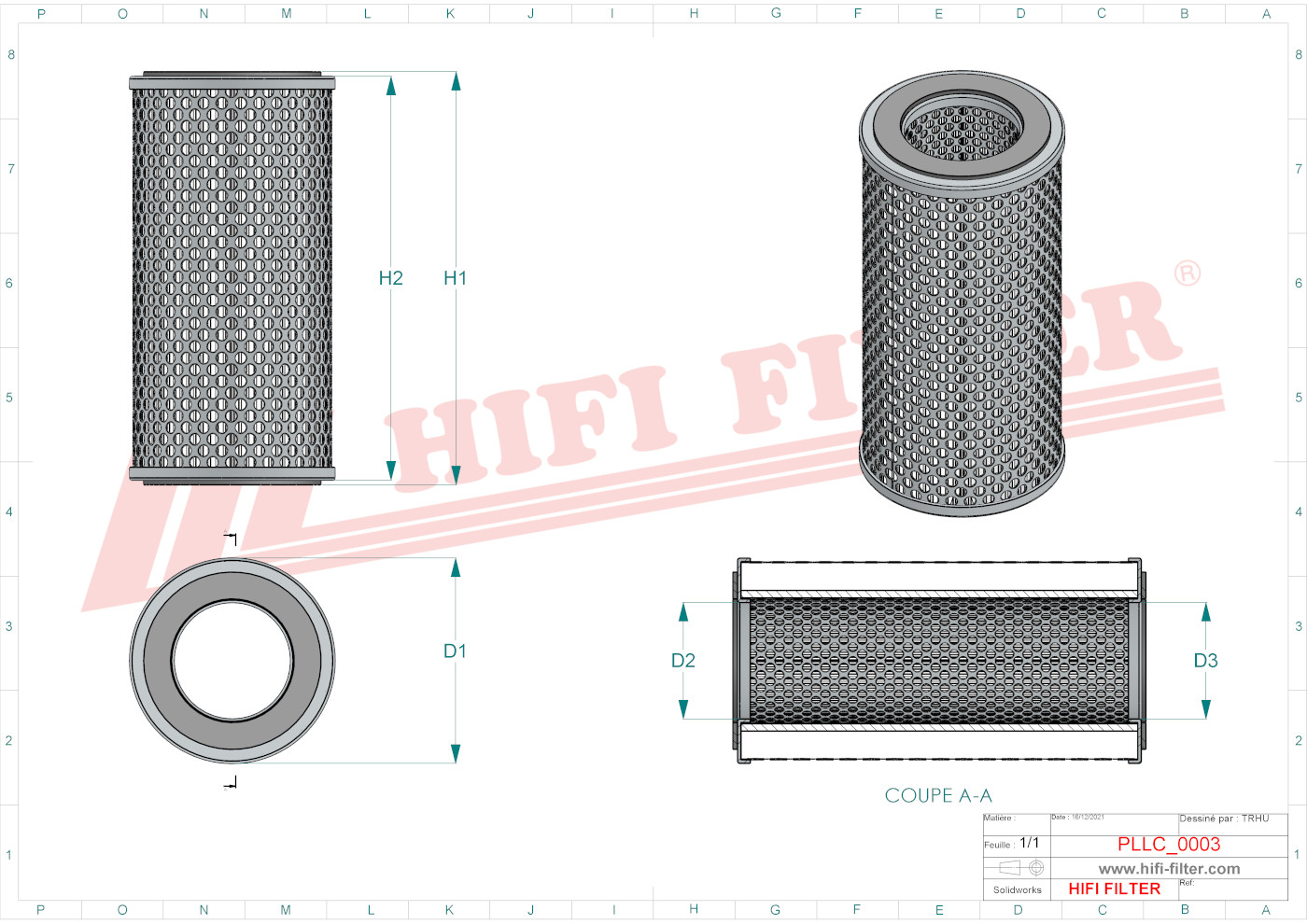 HIFI FILTER SO 3485 Oil Filter