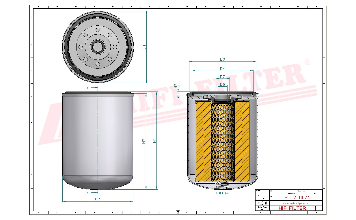 HIFI FILTER SO 6074 Oil Filter