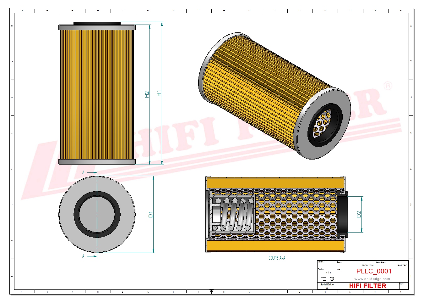 HIFI FILTER SO 6994 Oil Filter