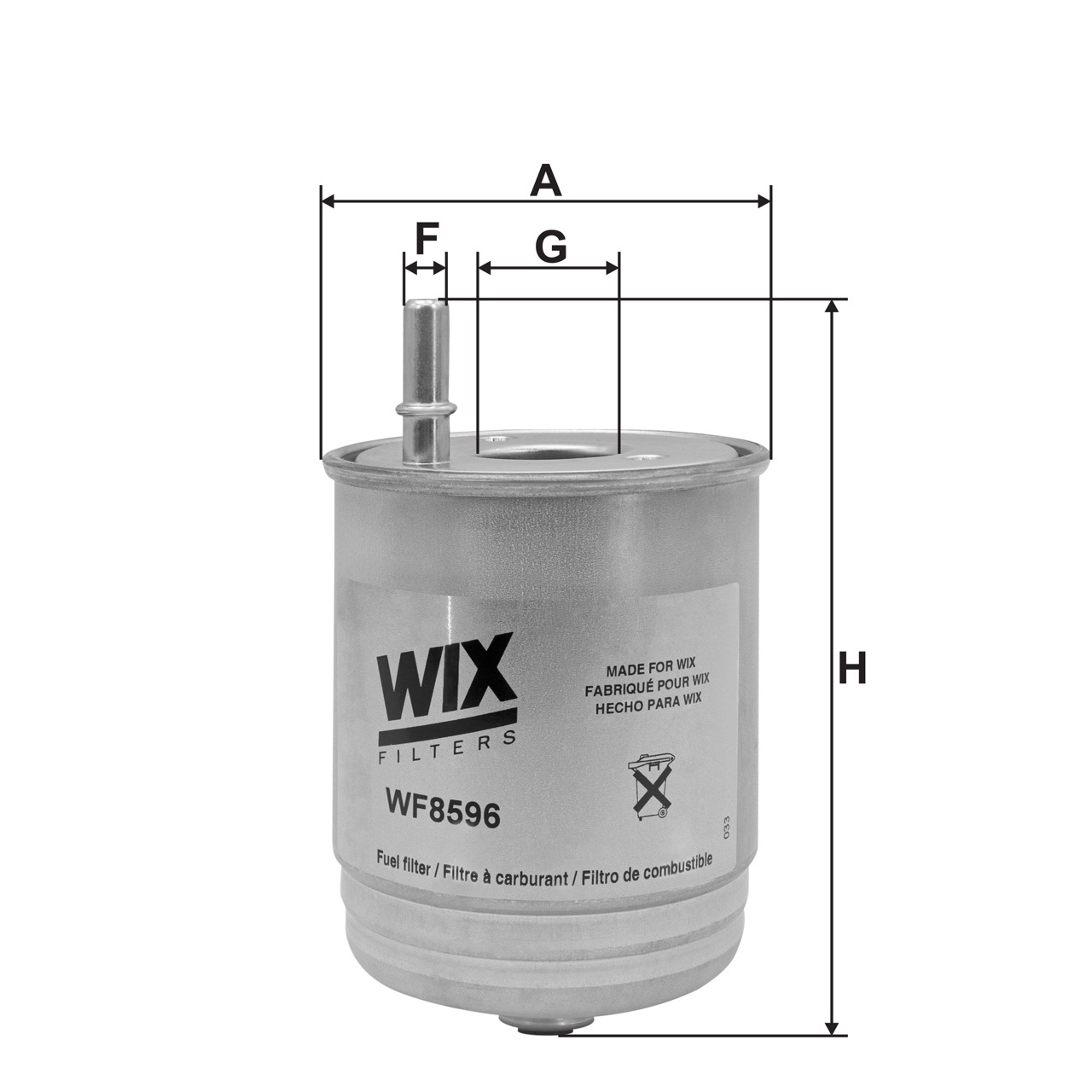 WIX WF8596 Fuel Filter