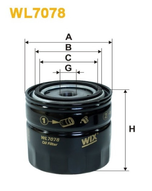 WIX WL7078 Oil Filter