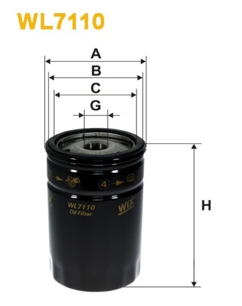 WIX WL7110 Oil Filter