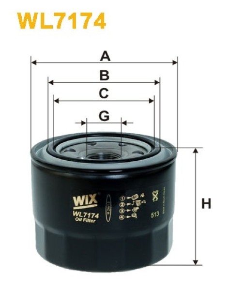 WIX WL7174 Oil Filter