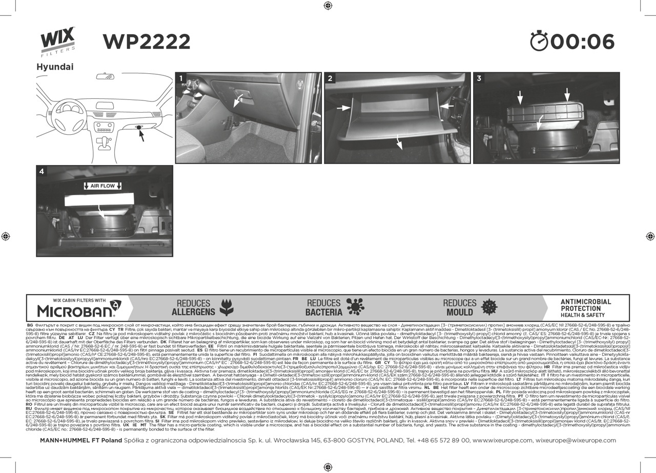 WIX WP2222 Cabin Air Filter