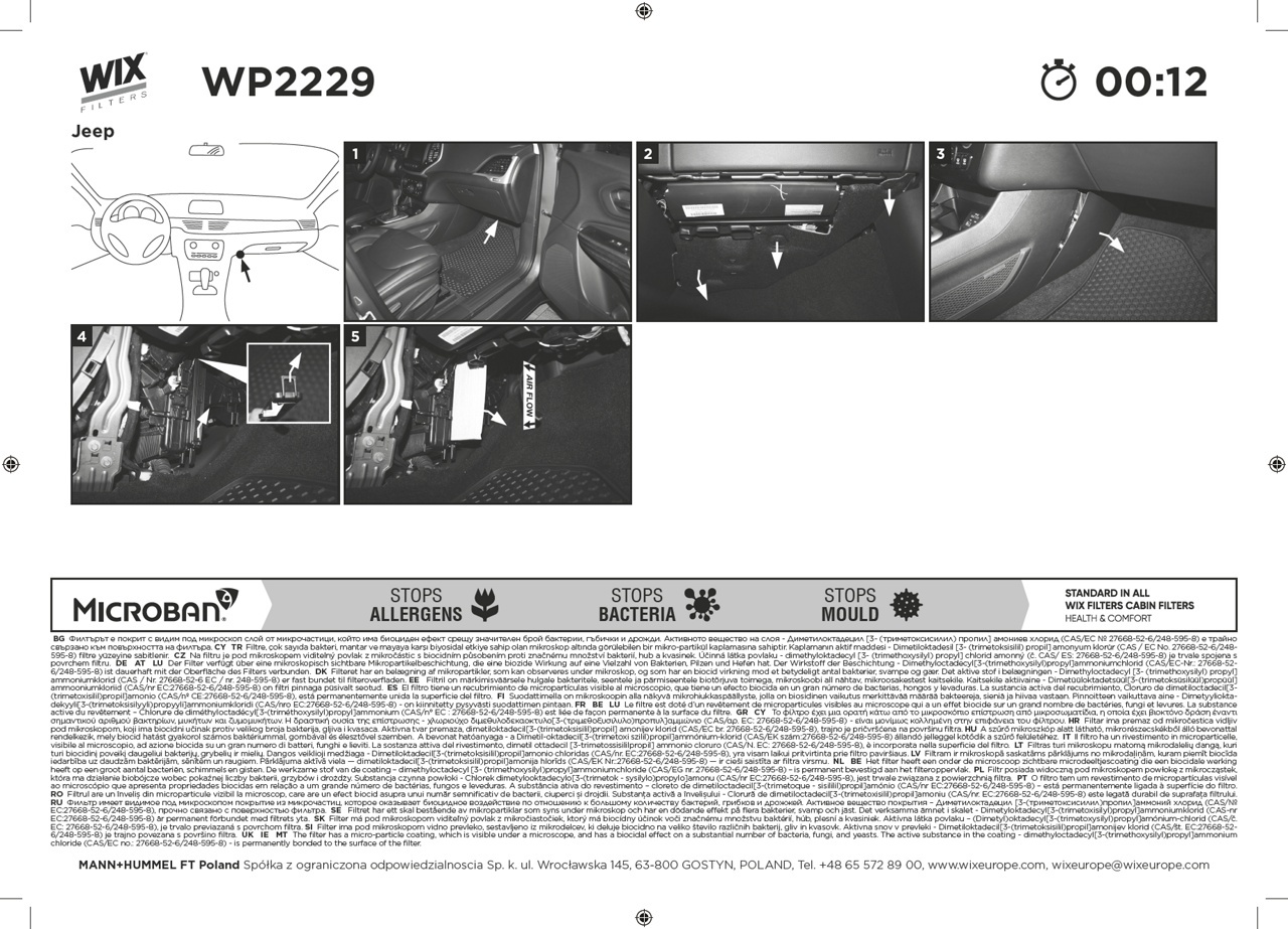 WIX WP2229 Cabin Air Filter