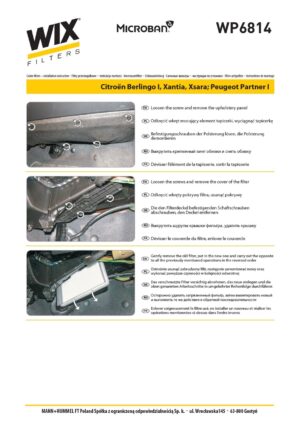 WIX WP6814 Cabin Air Filter