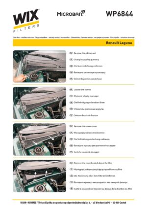 WIX WP6844 Cabin Air Filter
