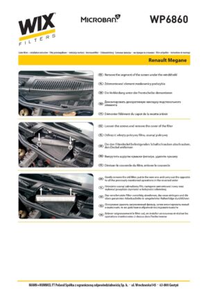 WIX WP6860 Cabin Air Filter