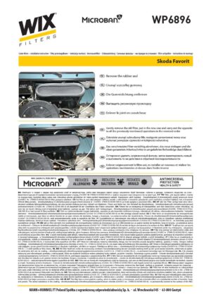 WIX WP6896 Cabin Air Filter