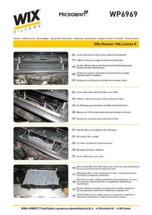 WIX WP6969 Cabin Air Filter
