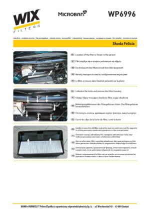 WIX WP6996 Cabin Air Filter