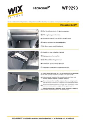 WIX WP9293 Cabin Air Filter